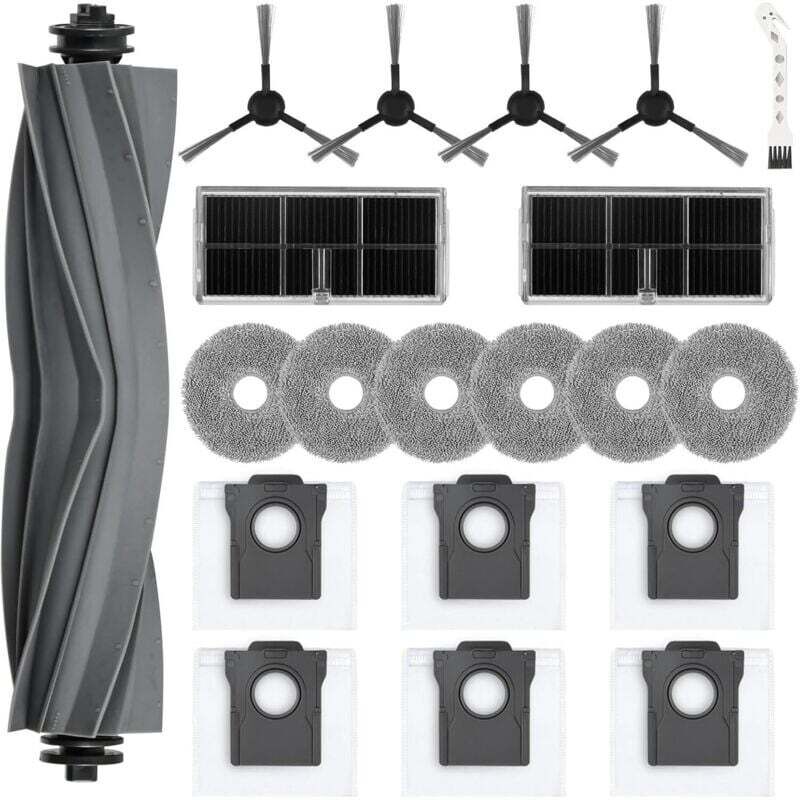 20-teiliges Zubehörset für Dreame L10s Ultra Gen 2 / Mova E30 Ultra / L40 Ultra AE / L10s Pro Ultra Heat: 1 Hauptbürste, 6 Staubbeutel, 6 Wischpads,