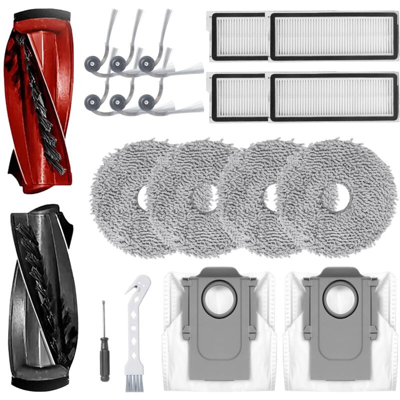 20-teiliges Zubehörset für Roborock Qrevo Curv/Curve/Edge, Roborock Qrevo Curv S5X/Edge S5A und Roborock Qrevo S5V Saugroboter