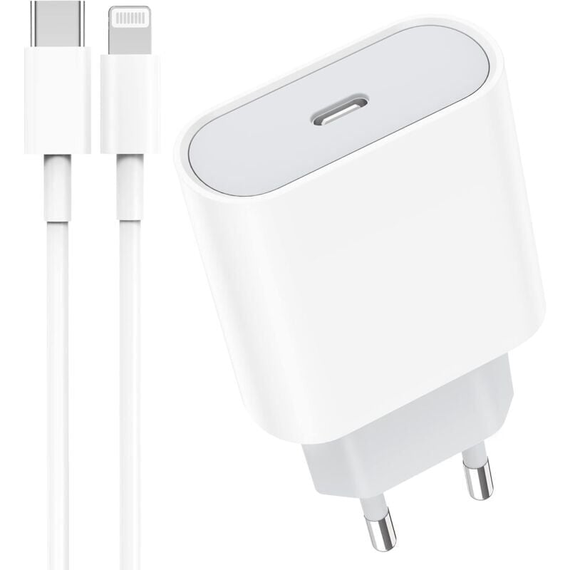 20 w usb C-Schnellladegerät mit 2 m Kabel für iPhone 14/14 Pro /14 Pro Max /14 Plus /13/12 /11 /se/x/xs/xr, AirPods, USBC-Wandstecker Typ C-Netzteil