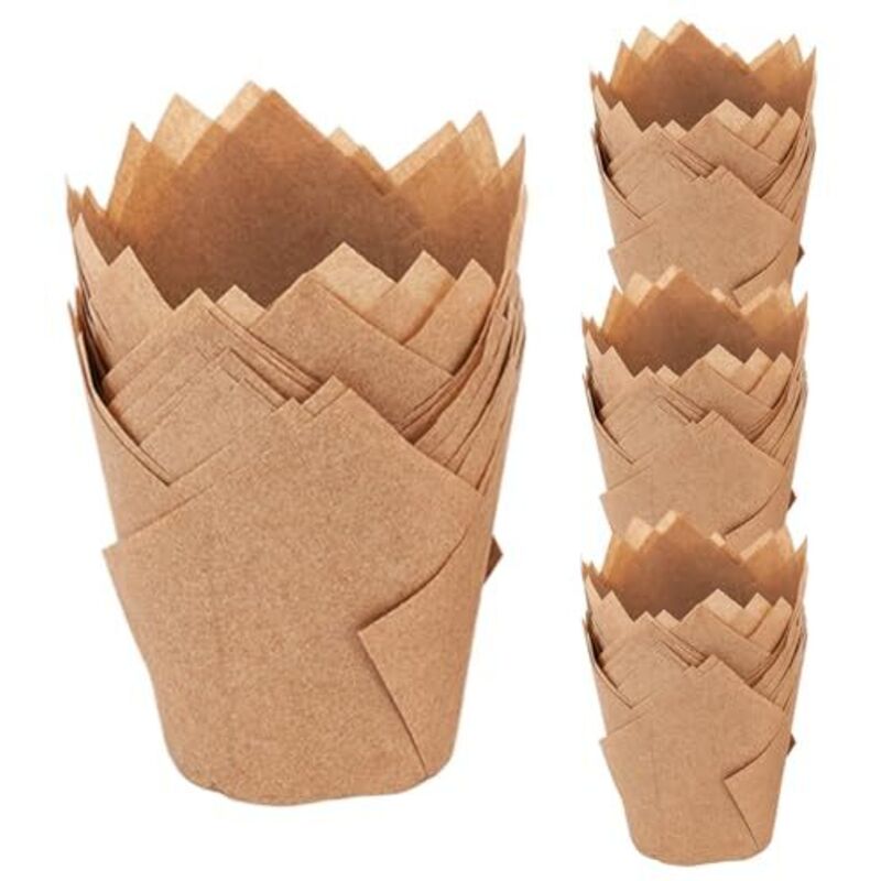 200 Stück Cupcake-Förmchen zum Backen. Cupcake-Förmchen mit großem Kaliber, zerlegbare Muffin-Förmchen mit hoher Temperaturbeständigkeit zum Backen