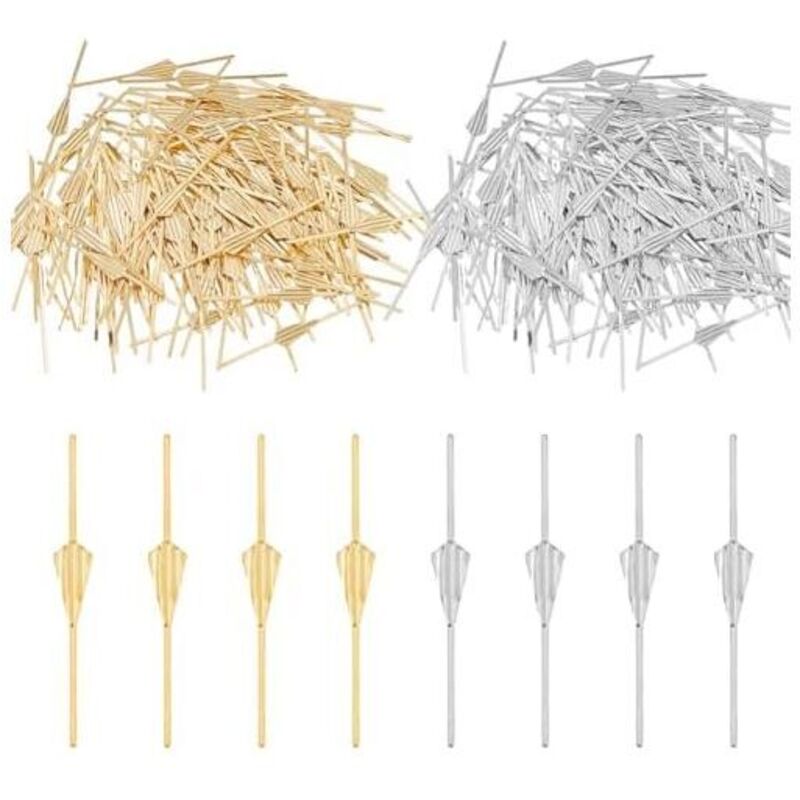 200 Stück Kronleuchter-Verbinderclips in 2 Farben, Kronleuchter-Knotenbefestigungen, Lampenschleifenclips, Kronleuchterverbinder