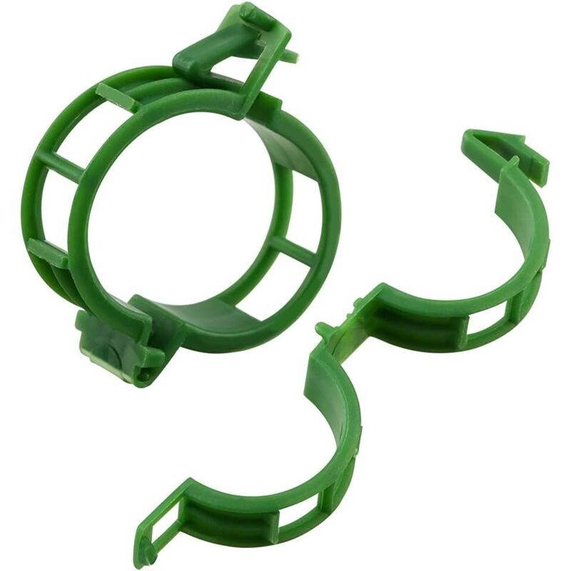 200 Stück Tomatenclips für Pflanzen, Kletterclips, Garten-Kunststoffclips, für Gemüse, Pflanzen, Tomaten-Grün