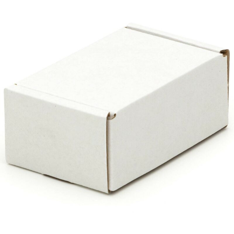 Kk Verpackungen - 200 Visitenkartenkartons 90 x 60 x 40 mm Kartons Wellpappe Versandkartons weiß