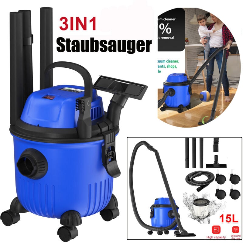 2000W Staubsauger Beutellos Bodenstaubsauger Stiel Handstaubsauger hepa Zubehör