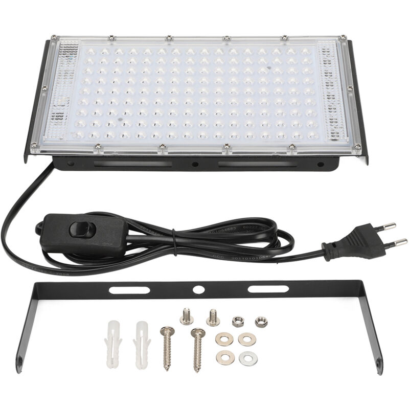 Zoternen - 200W led Pflanzenwachstumslicht IP65 Wasserdicht 144 Lampenperlen Energiesparendes Quantum Board Pflanzenlicht EU-Stecker 180-240V