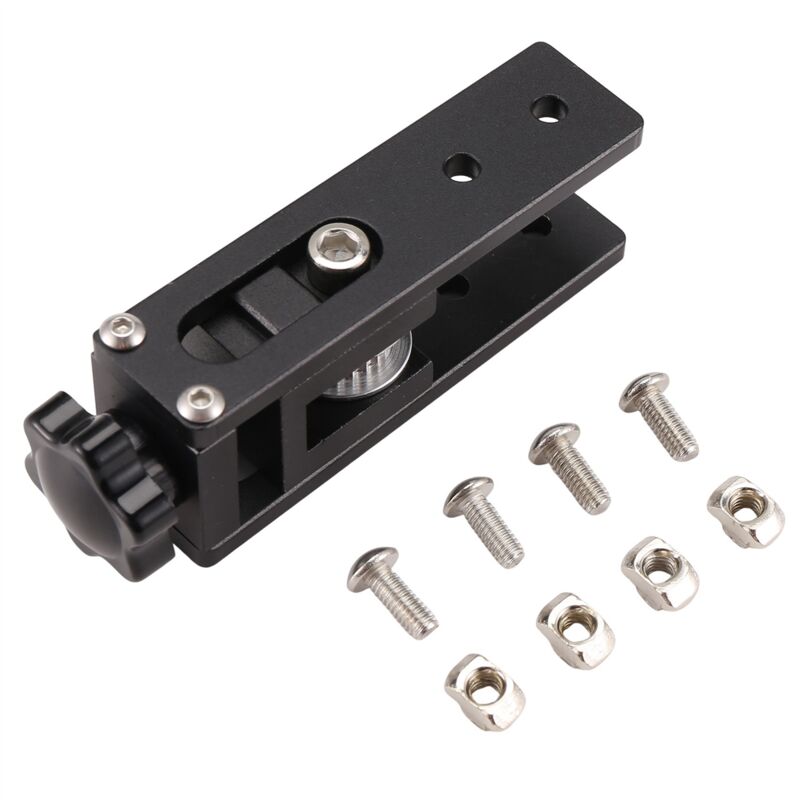 2020 V-Slot Aluminiumprofil X-Achsen-Synchronriemenspannungs-Gurtstraffer-Set für -3 -10 / 10S 3D-DruckerzubehöR Teile Schwarz
