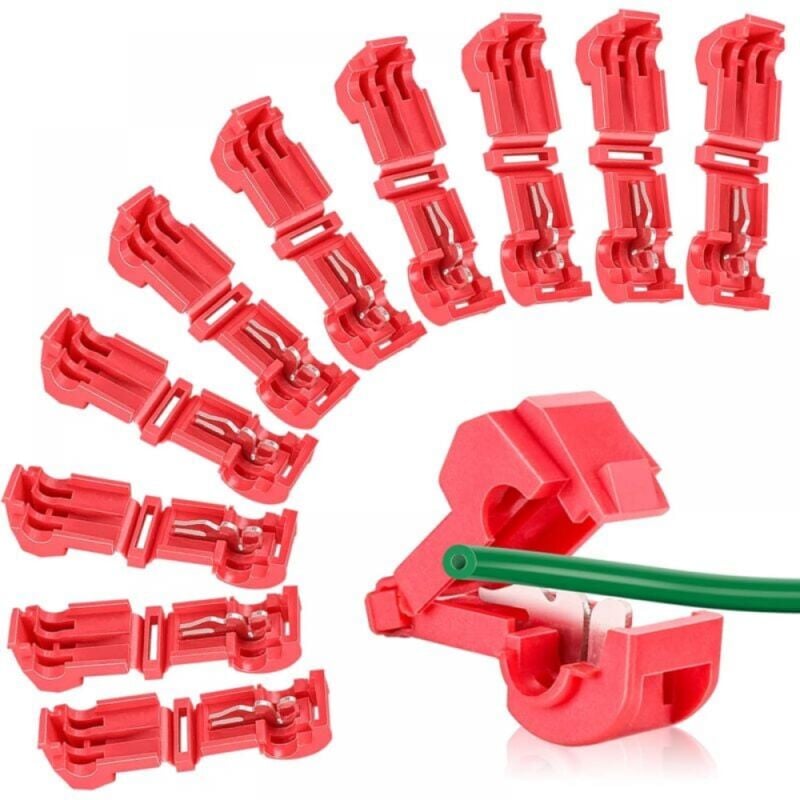 Cyslmuk - 20er Pack Mähroboter Terminals - Ladestation - T-Stecker Schnellverbinder - Für Husqvarna Automower, Worx, Bosch, Gardena Mähroboter