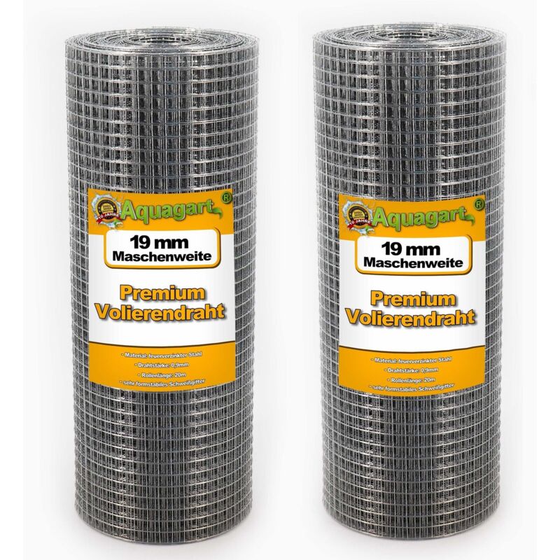 20m x 0,5m Volierendraht Drahtgitter Schweissgitter Drahtzaun Feuerverzinkt