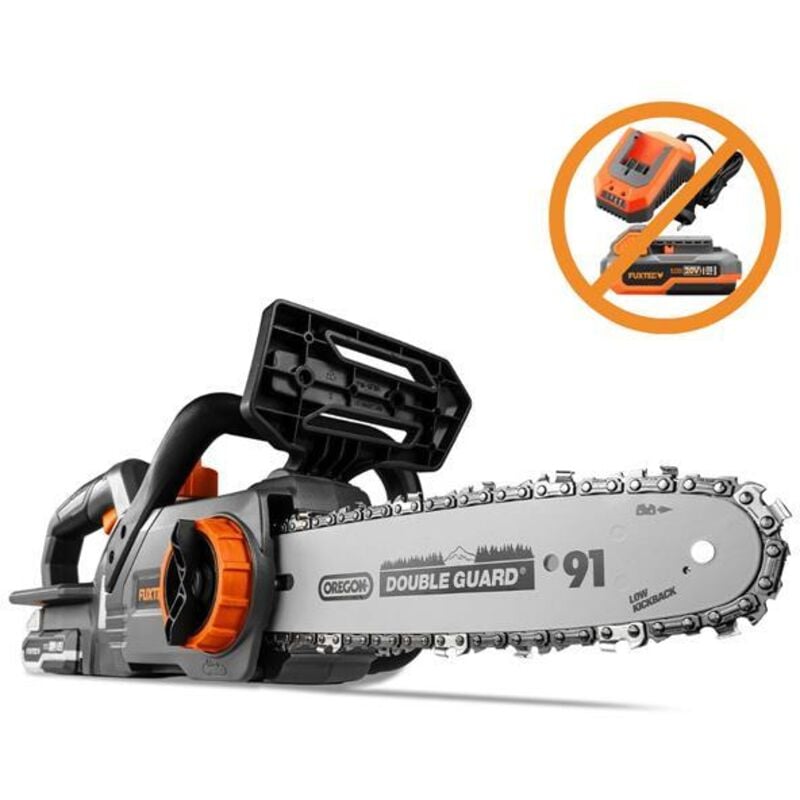 Akku Kettensäge 20V FX-E1KS20 Elektro Motorsäge – Schwertlänge 10', Kettengeschwindigkeit 5 m/s Für Holz- und Gartenarbeiten (ohne Akku & Ladegerät)