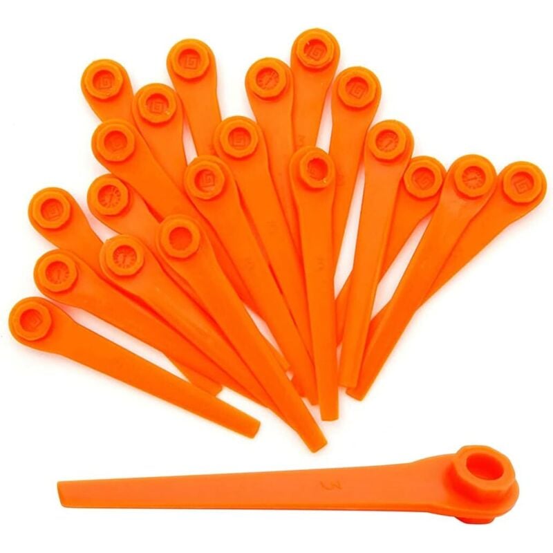 20 x premium Ersatzmesser-Set für Gardena Rasentrimmer – Kunststoffmesser kompatibel mit Gardena AccuCut, Comfort Cut Li18/23R & LI18/23RO, Li-18/23R