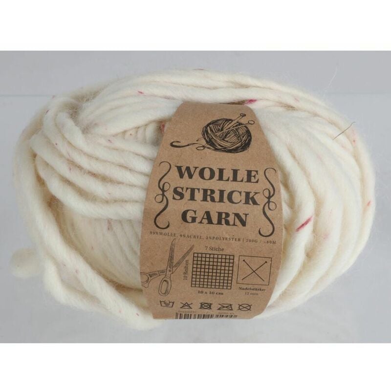 Buri - 20x Wolle-Strickgarn ca 200g Stricken Basteln Häkeln Deko Hobby Haushalt Nähen