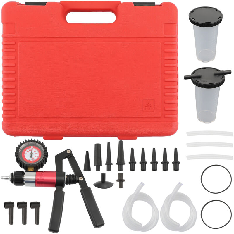 Bremsenentlüfter Kupplungsentlüftung Vakuumpumpe KFZ Vakuum Druckprüfer Druckpumpe Gerät Entlüfte Bremsenentlüftungsgerät Pumpe Druck