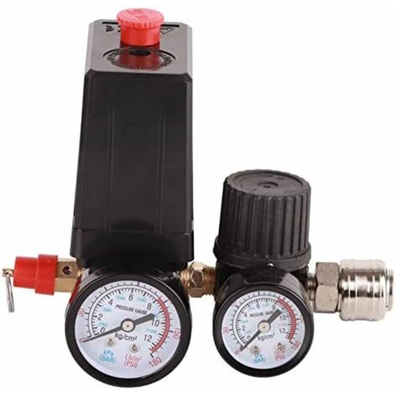 220V Kompressor-Druckschalter, Luftkompressor-Druckregler Ersatzteile Kompressor-Steuerventilschalter Luftkompressor-Regler