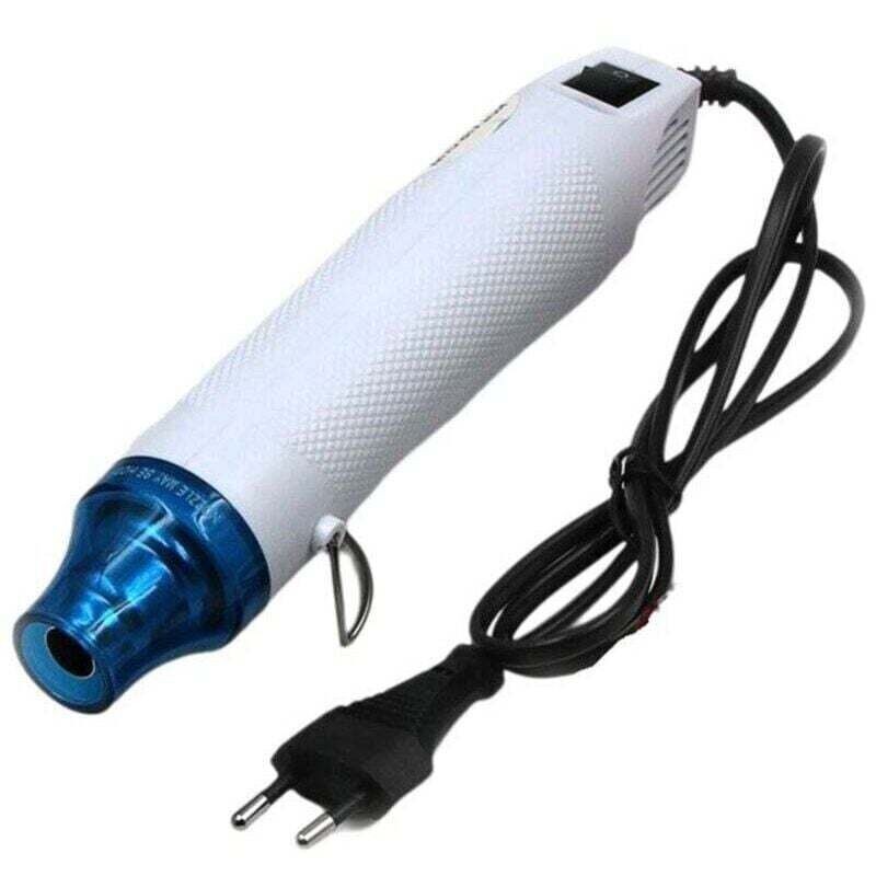 220V Mini-Heißluftpistole, tragbare Heißluftpistole, zum Schrumpfverpacken, für Schrumpfschläuche, Epoxidharz-Zubehör, Prägen, DIY-Bastelarbeiten
