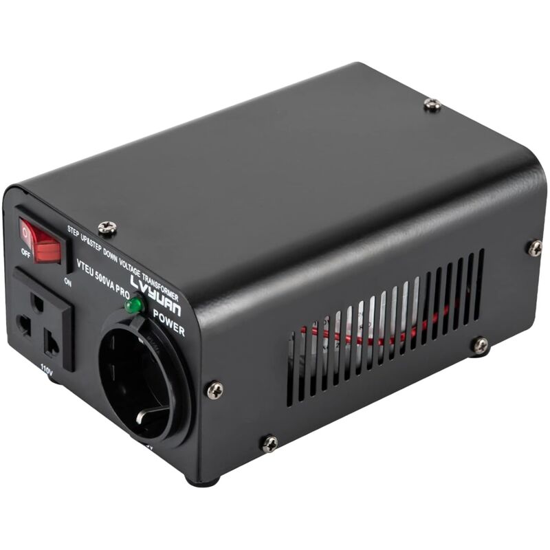 220V zum 110V Spannungswandler Ring Kern Transformator 500VA.In: 110V oder 220V Spannungswandler Ringkern-Transformator Ausgang: 110V und 220V