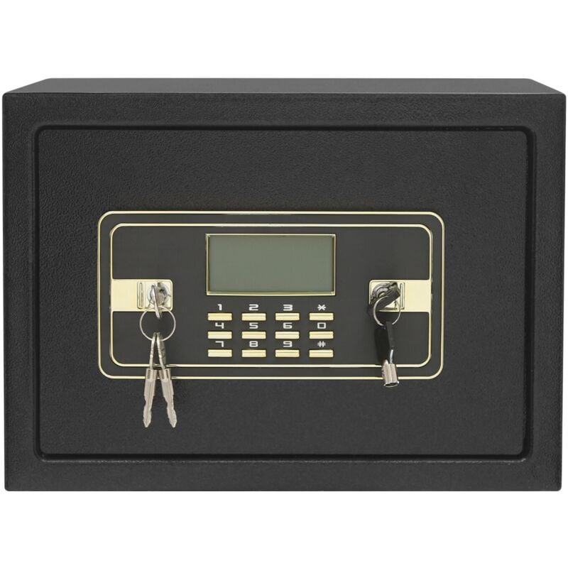 22L Safe Tresor mit Feuerfest Wasserdicht Geldtasche, Elektronischer Safe mit Zifferntastatur, Digitaler Möbeltresor mit LEDLicht Heimtresor für Geld