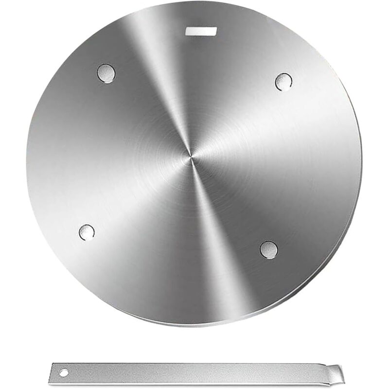 24 cm Induktionsadapterplatte aus Stahl, Universaladapter für Moka-Kaffeemaschinen und Kochtöpfe, Verwendung auf allen Arten von Induktionskochfeldern