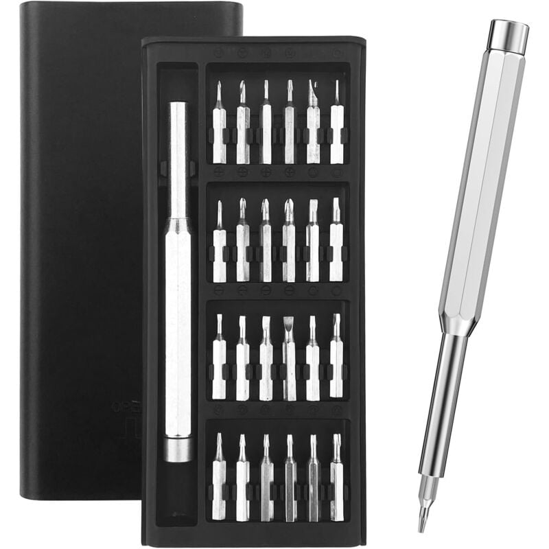 Jalleria - 24-in-1-Präzisionsschraubendreher-Set, Präzisionsschraubendreher-Kit, Mini-Schraubendreher-Set, magnetisches Schraubendreher-Set, zur