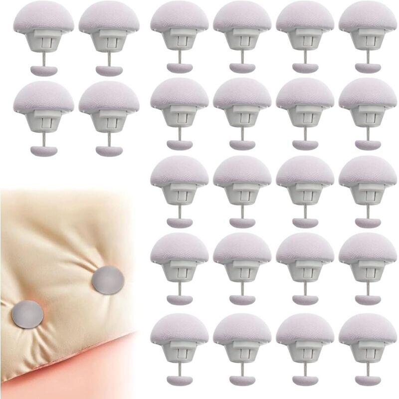 Bluedeer - 24 Stück Bettdeckenhalter Bettdecken Clips Kunststoff Bettdeckenclips Grau Bettdeckenbezug Klammer 3x2,5 cm Quilt Fixer Duvet Cover Clips