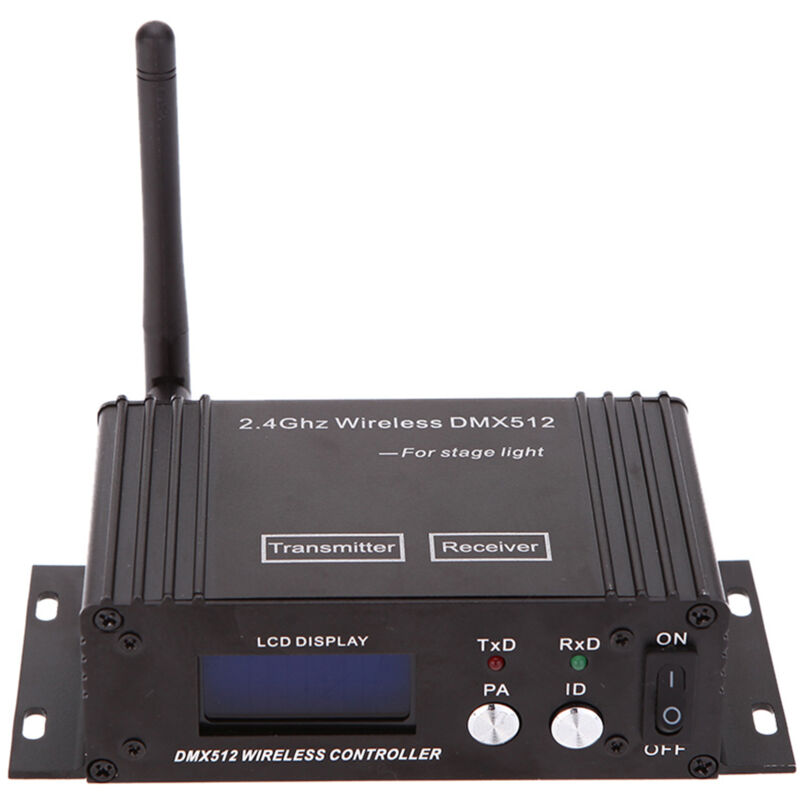 2,4G Wireless dmx Controller 512G Sender Empfänger lcd Display Einstellbare Power Repeater Beleuchtung Controller 1