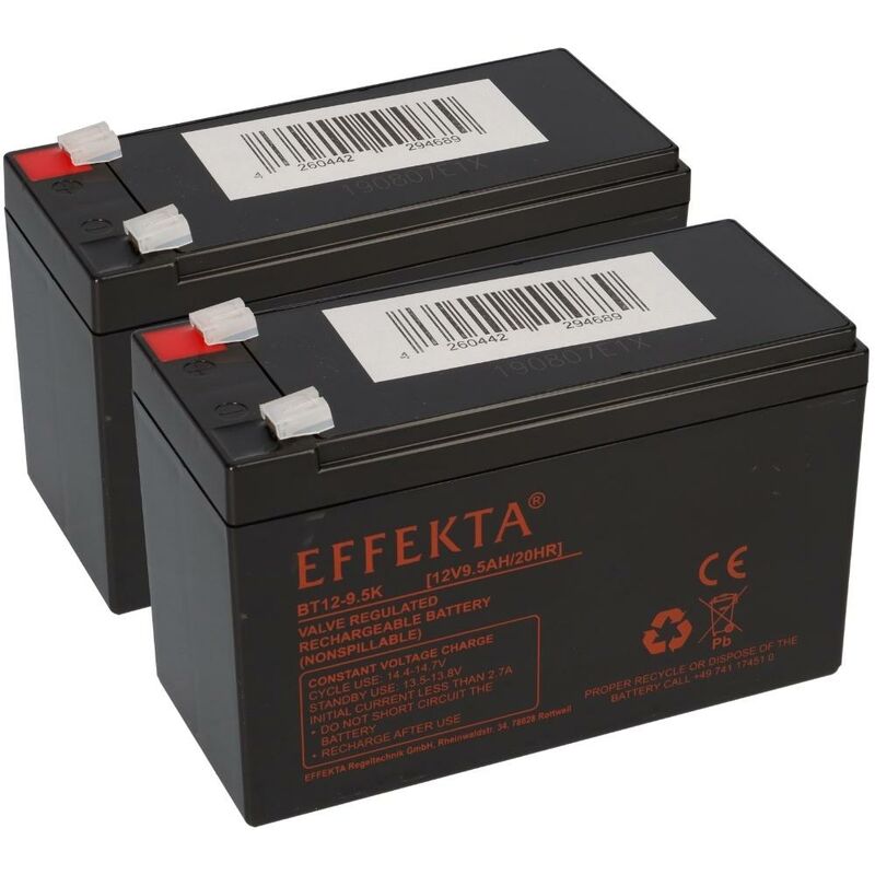 Verschiedene - 24V 2x 12V 9,5Ah Blei Akku agm kompatibel für Tante Paula Scooter Elektroroller