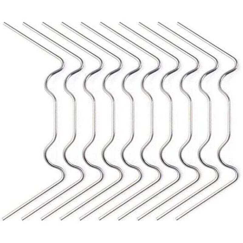 25 Stück Gewächshaus-Verglasungsklammern, Dicke Gewächshaus-Verglasungsklammern, W-Typ 1,2 mm Edelstahl-Gewächshausklemmen, ideal für