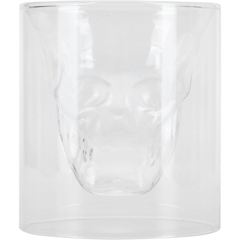 250 ml doppelwandiges, schädelförmiges Weinglas, ideal für Bars, Clubs oder Karaoke-Bars