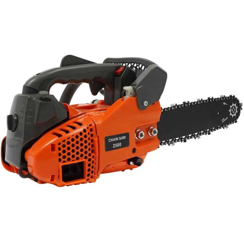 25,4 cc Benzin Kettensäge, 12 Zoll Motor Kettensäge 2 Hub Hand Benzin Kettensäge Cordless Holz Schneiden Maschine für Schneiden Holz im freien zu