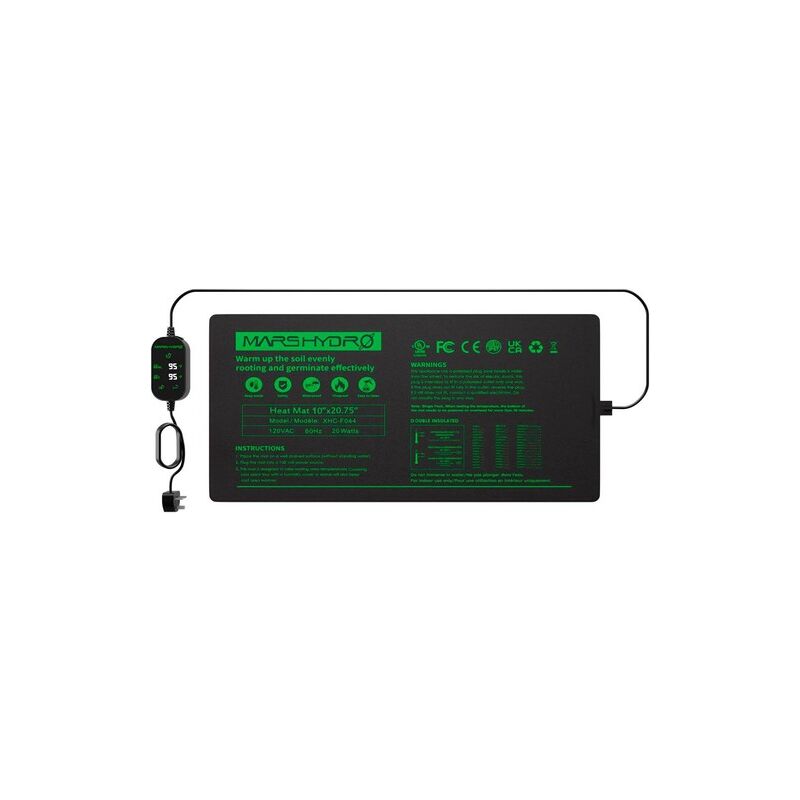 25X52cm Setzling Heizmatte Digital Thermostat Combo für Pflanzen Mars Hydro