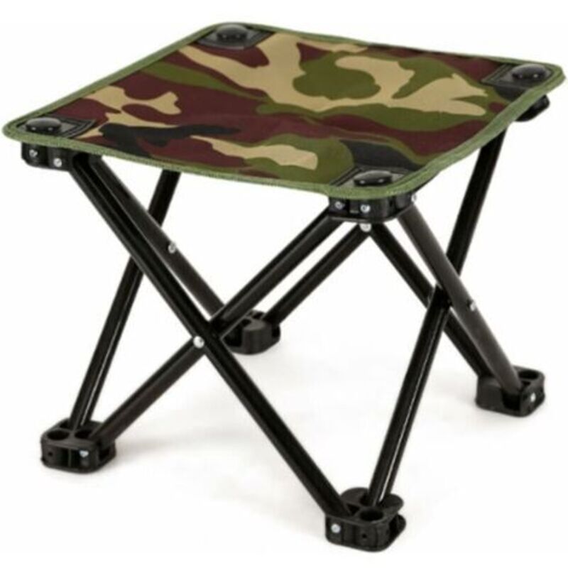 28x28x28cm Leichter, zusammenklappbarer Angelhocker, Falthocker, Outdoor-Faltstuhl, leichter Barbecue-Hocker, geeignet für Outdoor-Angeln, Picknick,