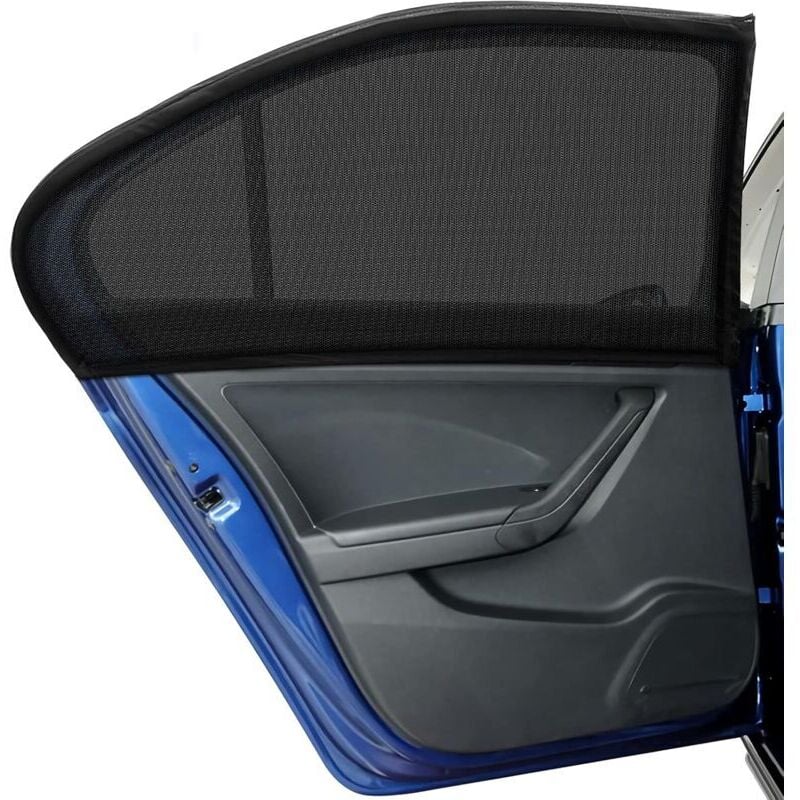 2er-Pack Auto-Sonnenschutz, Auto-Seitenfenster-Sonnenschutz, Baby-Moskitonetz, Kinder-/Haustierschutz, passend für 98 % aller Autos mumu