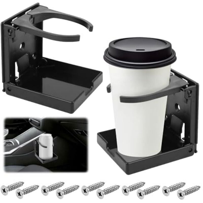 2er-Pack faltbarer Auto-Getränkehalter, universeller Auto-Getränkehalter, faltbarer Auto-Getränkehalter, Bootszubehör, Auto-Getränkehalter mit 10
