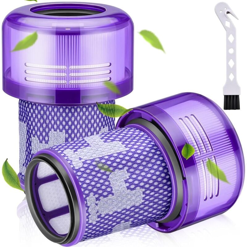 2er-Pack Filter für Dyson V12 Staubsauger, Filter für Dyson V12 Slim Staubsauger, waschbarer Ersatz-HEPA-Filter für Dyson V12 Detect Absolute Extra