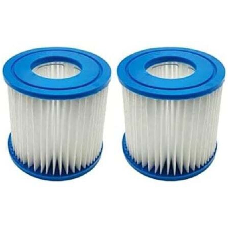 2er-Pack Filterkartuschen für Bestway Typ VII und D, kompatibel mit Intex Typ D Filterkartusche Hot Spring Spa Swimming Pools