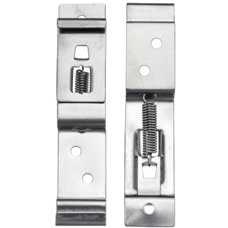 Gabrielle - 2er-Pack Kennzeichenhalter 120x25 mm Universal kfz Kennzeichenhalter aus Edelstahl Auto-, Anhänger- und LKW-Kennzeichen