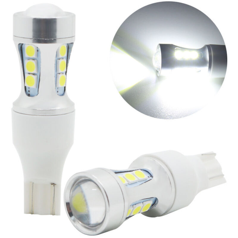 2er-Pack LED-Lampen, 912 921 LED-Rückfahrscheinwerfer T15 LED-Rückfahrscheinwerfer 2600 Lumen 6000K Xenonweiß W15W 906 904 902 Superhelles Licht