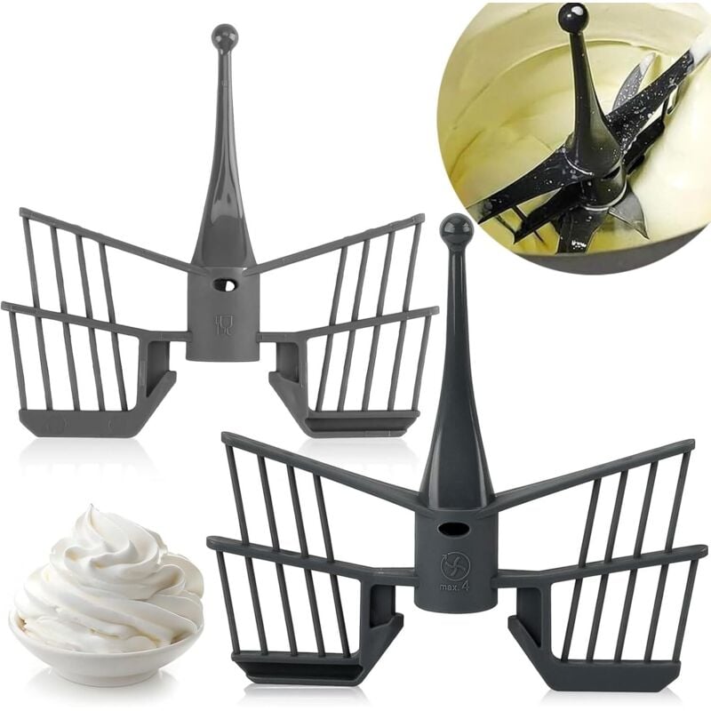 2er-Pack Schneebesen für Vorwerk Thermomix TM5 TM31 TM6 Thermomix-Zubehör, hochwertige Ersatzteile für den Butterfly-Schneebesen für die Vorwerk