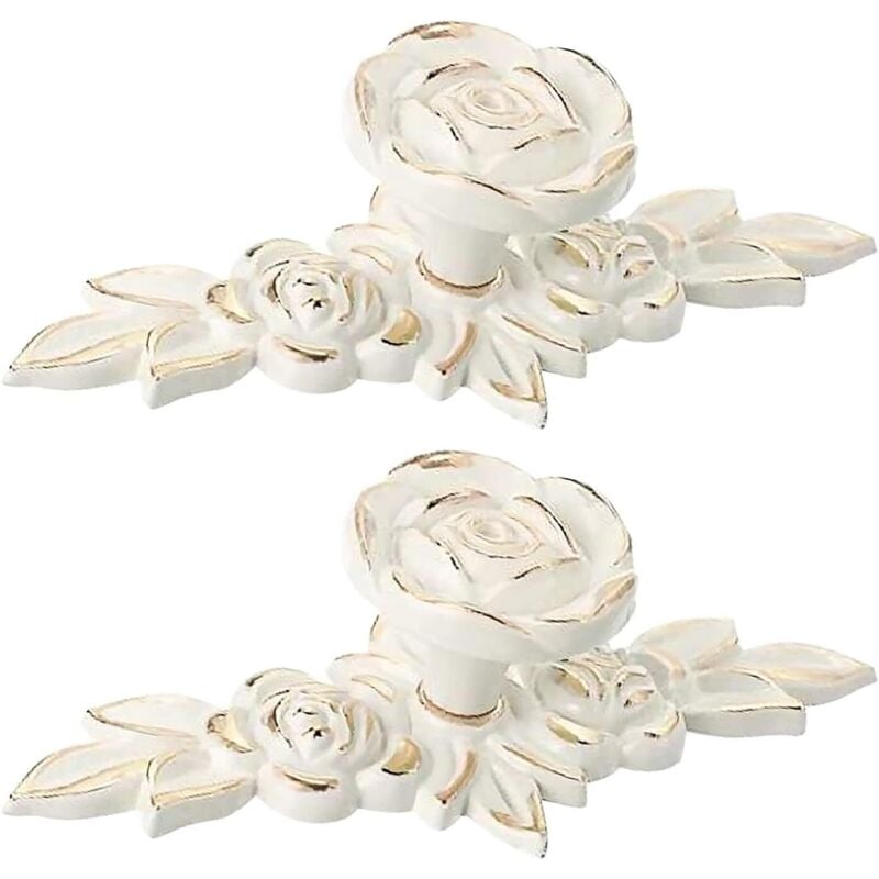 2er-Pack Schrankknöpfe mit Rückplatte, Vintage-Zinklegierungsgriffe, Schubladenknöpfe für Schränke, Kommoden, Kleiderschränke mit