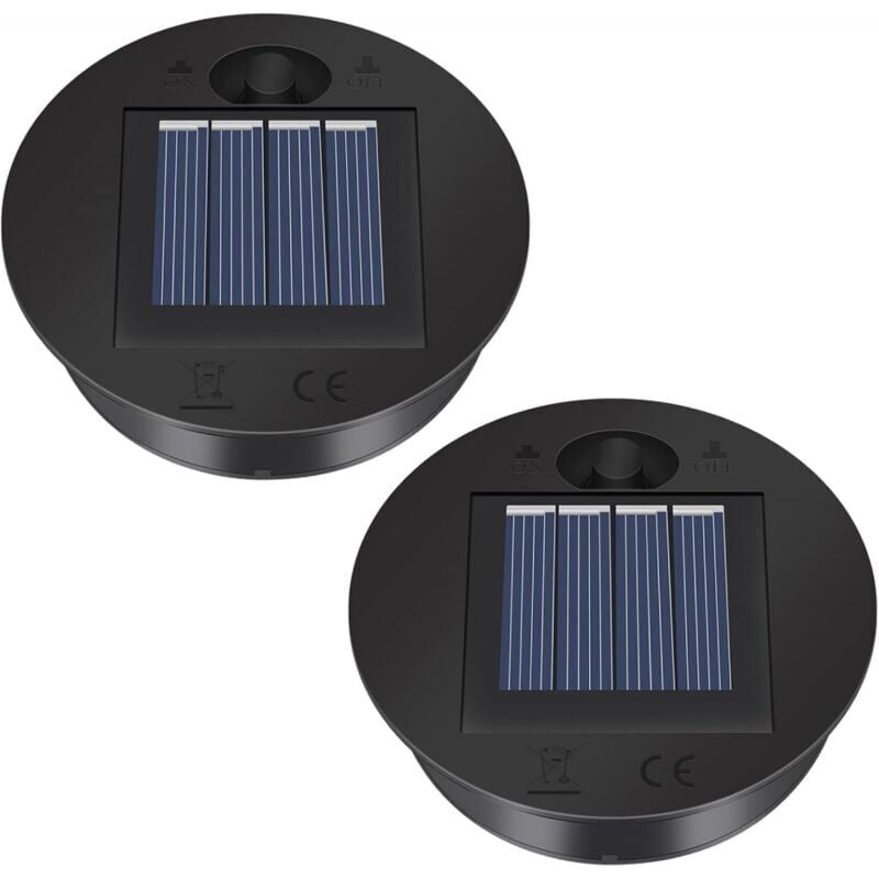 2er-Pack Solarlicht-Ersatzteile – Solarpanel-Lampenschirm, Laterne, Solarpanel-Ersatzteile Ymyny
