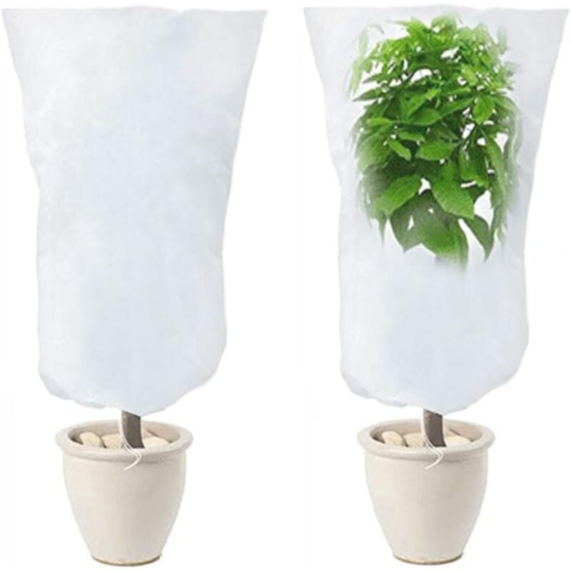 2er-Pack Winterabdeckung für Pflanzen, Winterabdeckung für Pflanzen im Freien, Winterpflanzenschutz für Olivenbäume, Palmen, Zitronenbäume, 120 cm x