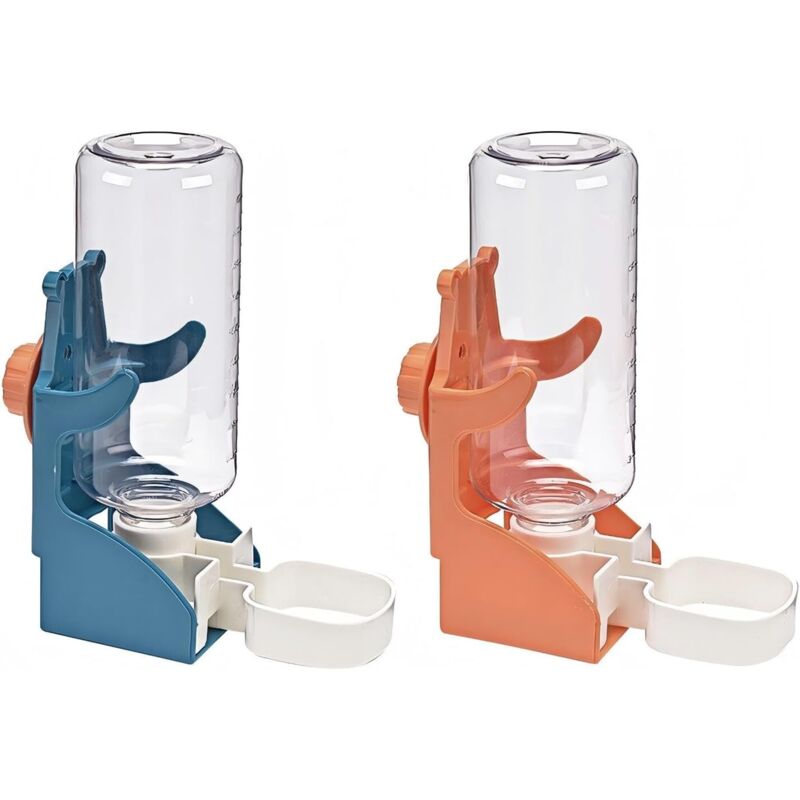 2er-Set automatische Wasserspender für Kaninchen – 500 ml – Hängende Wasserflasche – Für Meerschweinchen, Chinchillas, Igel, Frettchen, Hamster –
