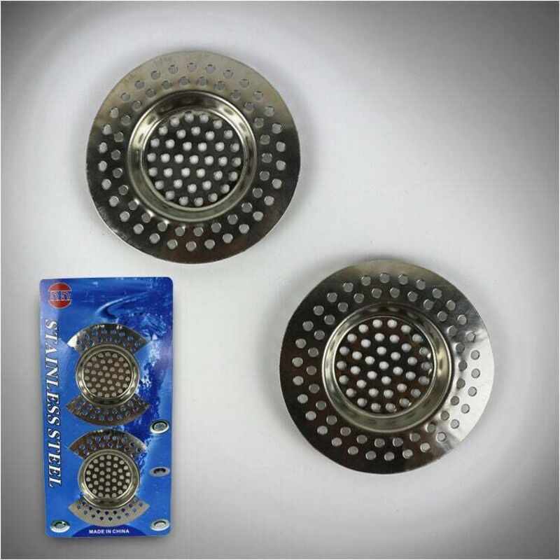 Gabrielle - 2er-Set) – Dusch-Haarfalle 7,7 x 7,7 cm, Dusch-Haarfilter, Küchenspüle-Gitter, Küchenzubehör, Badezimmer, Küche