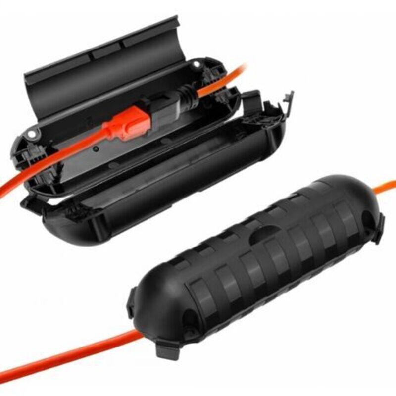 2er-Set Elektrische wasserdichte Box für Stecker, Safe-Box für wasserdichtes IP54-Kabel, Verlängerungskabel-Schutzgehäuse, Outdoor-Sicherheitsbox für