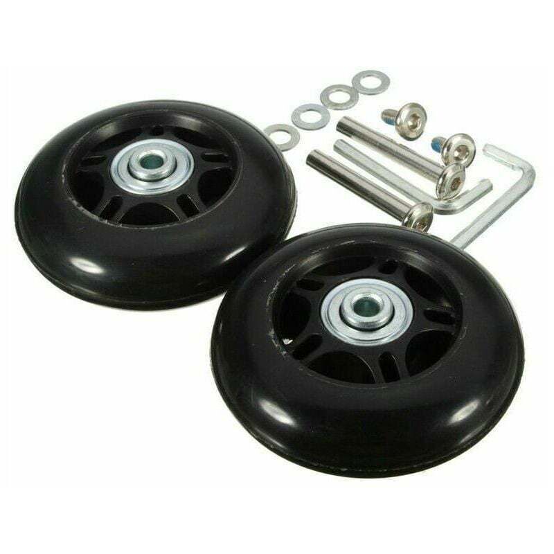 2er Set Ersatzräder für Koffer mit Achsen Schwarz 40mm18mm Universalrad für Koffer,DEBUNS