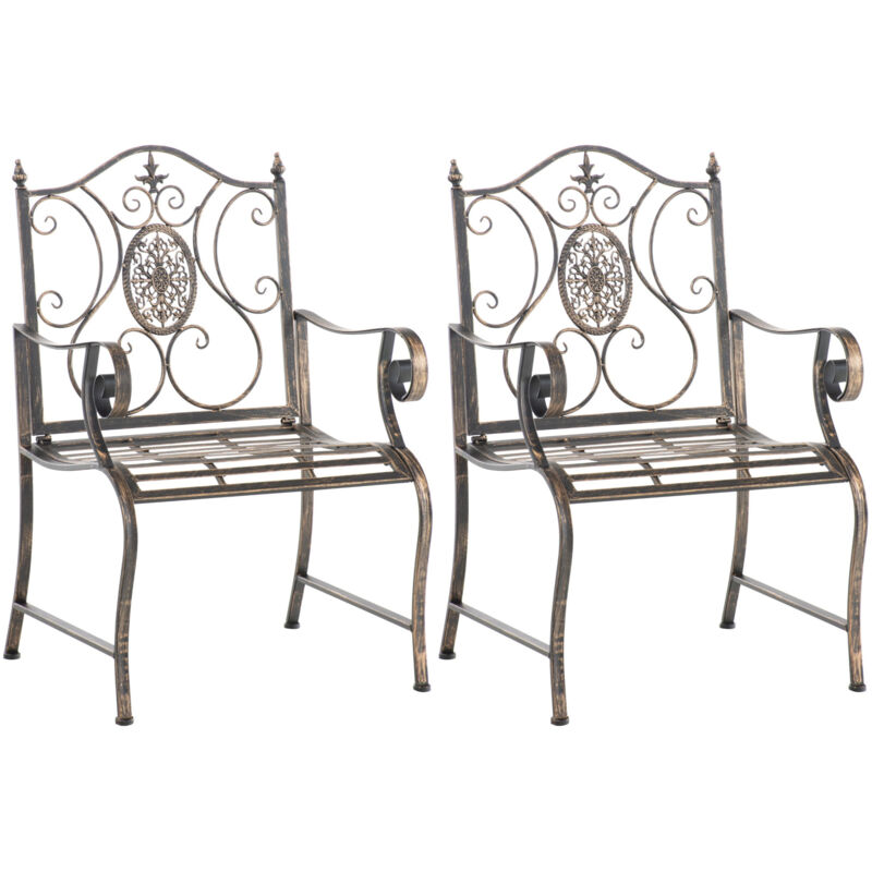 CLP - 2er Set Gartenstühle Punjab bronze