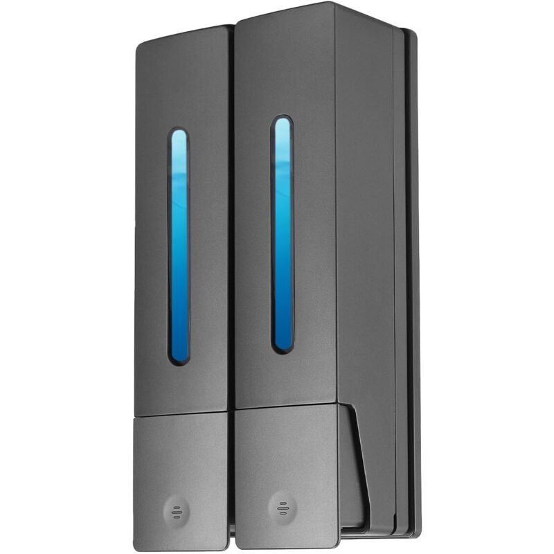 2er Set Seifenspender Wandmontage 400 ML Ohne Bohren für Waschbecken Bad Lotion für Küche und Bad