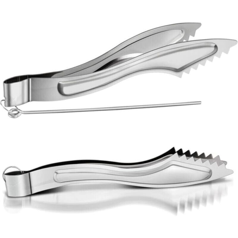 2er Set Shisha-Zange, Edelstahl, Shisha-Kohlezange, Metall-Shisha, Shisha-Kohlezange mit Zubehör (16 cm)