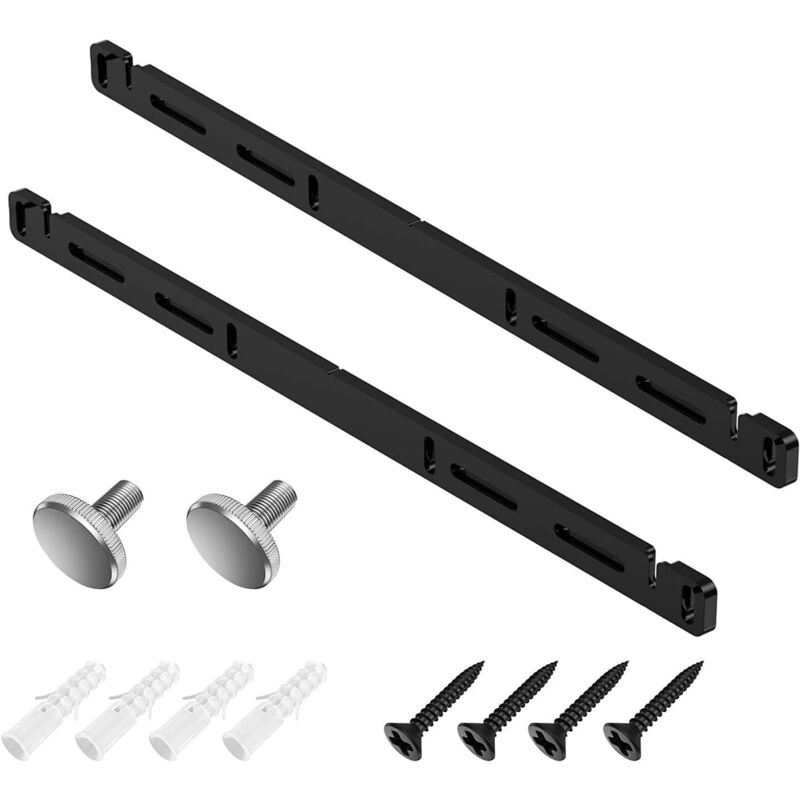 2er-Set Wandhalterungen, kompatibel mit Sony Arc Heimkino-Lautsprechern und Sonos Arc – Material: Acryl – Sonos Arc Zubehör – Schwarz