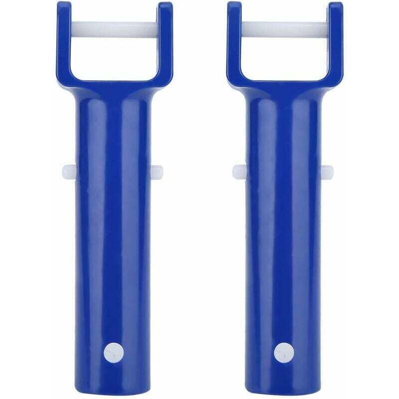 SNQ - 2Pcs Blau Pool Griff Spa Clip Pool Zubehör Flexible Spa und Pool Vakuum Kopf