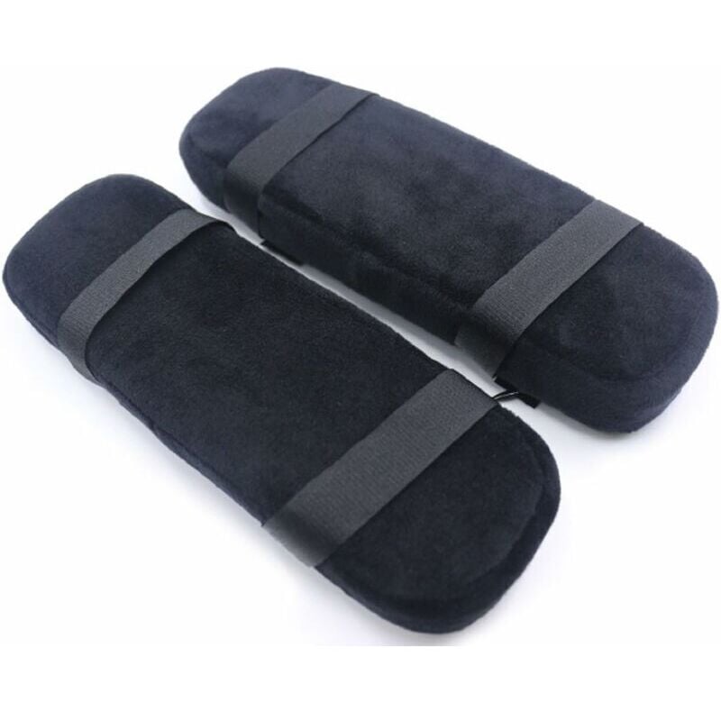 2 Stück Ellenbogenkissen, Memory Foam-Armlehne für Bürostuhl und Gaming-Stuhl, Stuhl-Armkissen (schwarz)